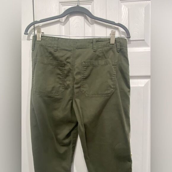 Vanilla Star jogger green olive  pants elastic cuffs size 28/7 - Picture 10 of 12